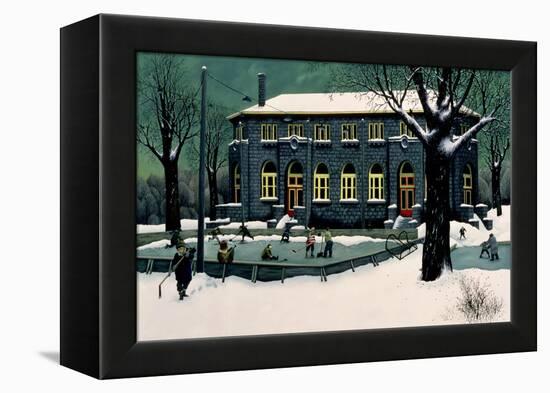 The Skaters-Stephane Poulin-Framed Premier Image Canvas