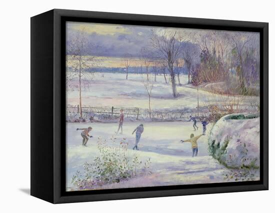 The Skating Day-Timothy Easton-Framed Premier Image Canvas