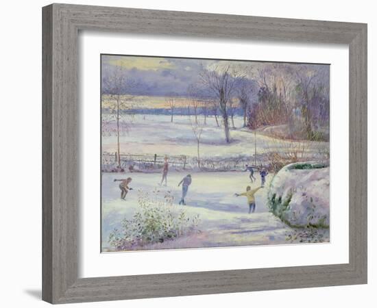 The Skating Day-Timothy Easton-Framed Giclee Print