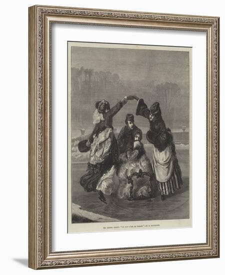 The Skating Season, Un Coup D'Oeil En Passant-Charles Edouard Boutibonne-Framed Giclee Print