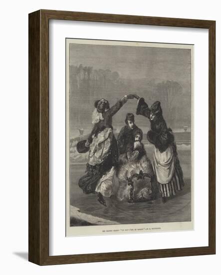 The Skating Season, Un Coup D'Oeil En Passant-Charles Edouard Boutibonne-Framed Giclee Print