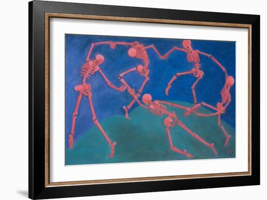 The (Skelly) Dance-Marie Marfia Fine Art-Framed Giclee Print