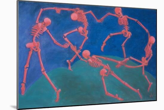 The (Skelly) Dance-Marie Marfia Fine Art-Mounted Giclee Print