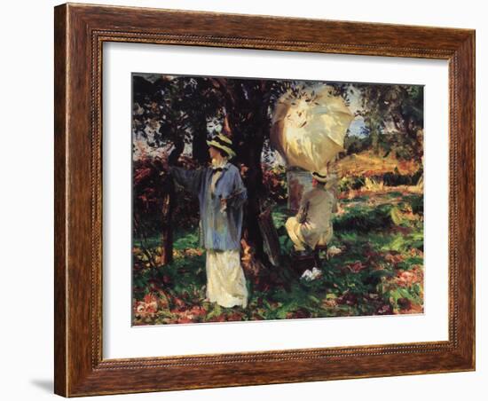 The Sketchers, 1914-John Singer Sargent-Framed Giclee Print