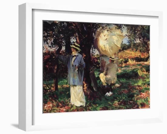 The Sketchers, 1914-John Singer Sargent-Framed Giclee Print