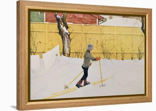 The Skier, circa 1909-Carl Larsson-Framed Premier Image Canvas