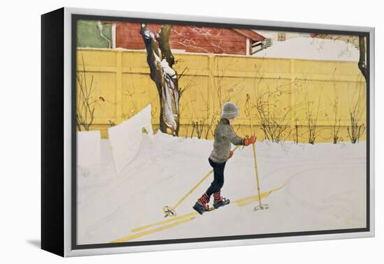 The Skier, circa 1909-Carl Larsson-Framed Premier Image Canvas