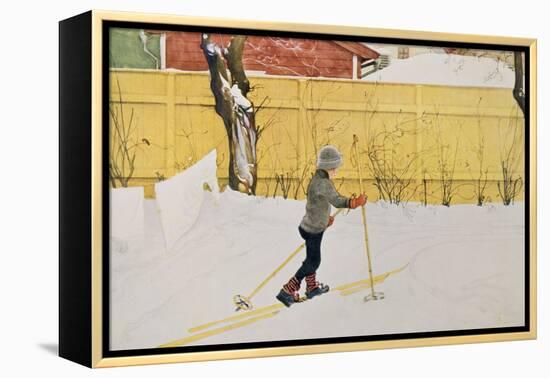 The Skier, circa 1909-Carl Larsson-Framed Premier Image Canvas