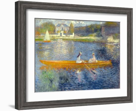 The Skiff (La Yole), 1875-Pierre-Auguste Renoir-Framed Premium Giclee Print