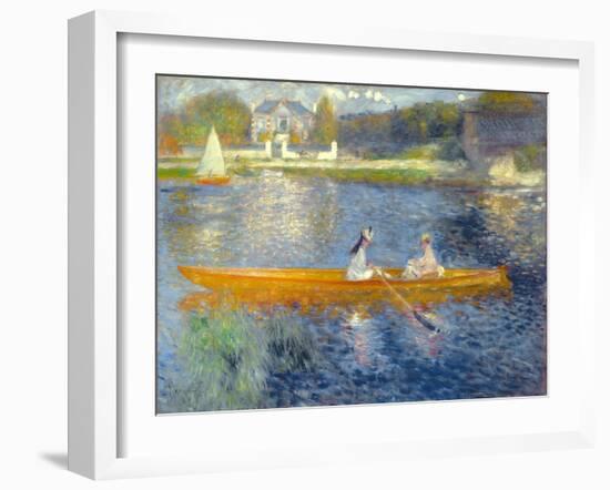 The Skiff (La Yole), 1875-Pierre-Auguste Renoir-Framed Premium Giclee Print