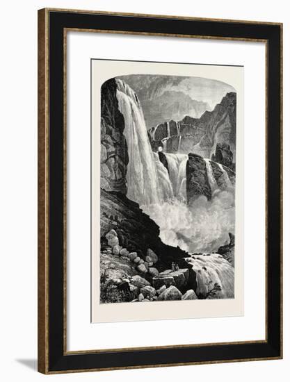 The Skjaeggedalsfos-null-Framed Giclee Print