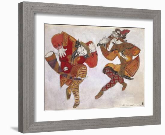 The Skomorokhs. Costume Design for the Opera Prince Igor by A. Borodin, 1914-Nicholas Roerich-Framed Giclee Print