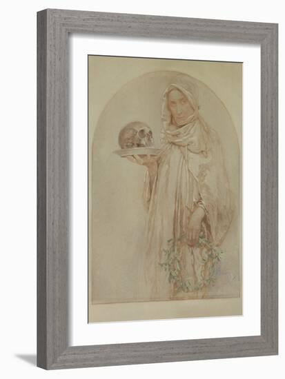 The Skull, 1929-Alphonse Mucha-Framed Giclee Print