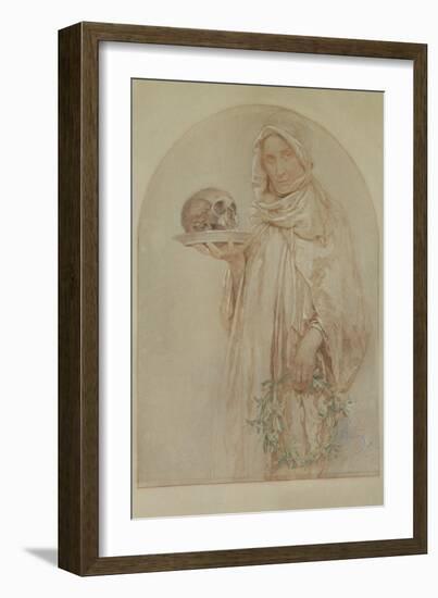 The Skull, 1929-Alphonse Mucha-Framed Giclee Print