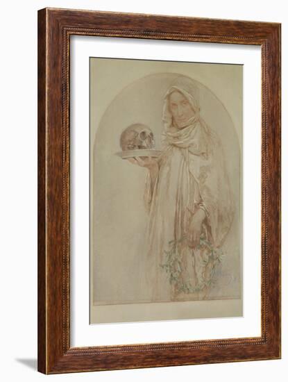 The Skull, 1929-Alphonse Mucha-Framed Giclee Print