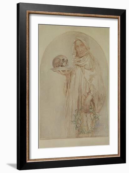 The Skull, 1929-Alphonse Mucha-Framed Giclee Print