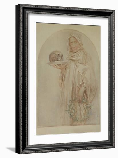 The Skull, 1929-Alphonse Mucha-Framed Giclee Print