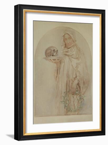 The Skull, 1929-Alphonse Mucha-Framed Giclee Print