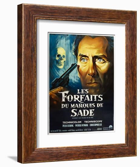 The Skull, French poster, Peter Cushing, 1965-null-Framed Premium Giclee Print