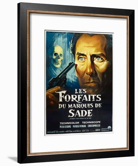 The Skull, French poster, Peter Cushing, 1965-null-Framed Art Print