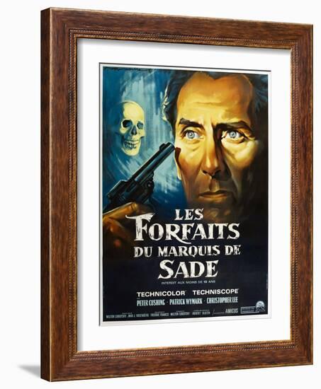 The Skull, French poster, Peter Cushing, 1965-null-Framed Art Print