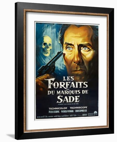 The Skull, French poster, Peter Cushing, 1965-null-Framed Art Print