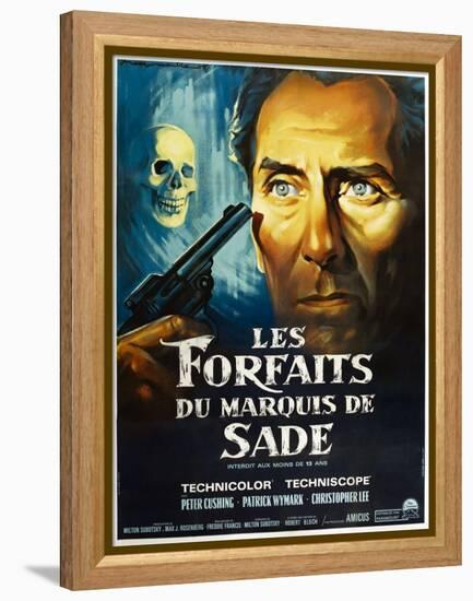 The Skull, French poster, Peter Cushing, 1965-null-Framed Stretched Canvas