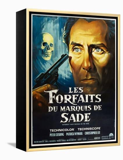 The Skull, French poster, Peter Cushing, 1965-null-Framed Stretched Canvas