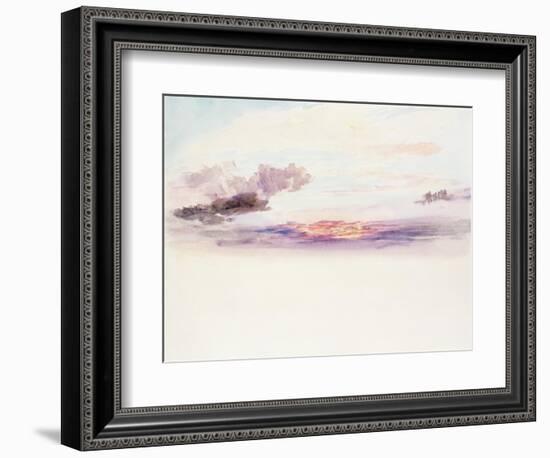 The Sky at Dawn-J. M. W. Turner-Framed Giclee Print