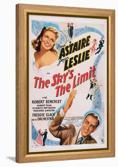 The Sky's the Limit, Top Left: Joan Leslie, Bottom Right: Fred Astaire, 1943-null-Framed Stretched Canvas