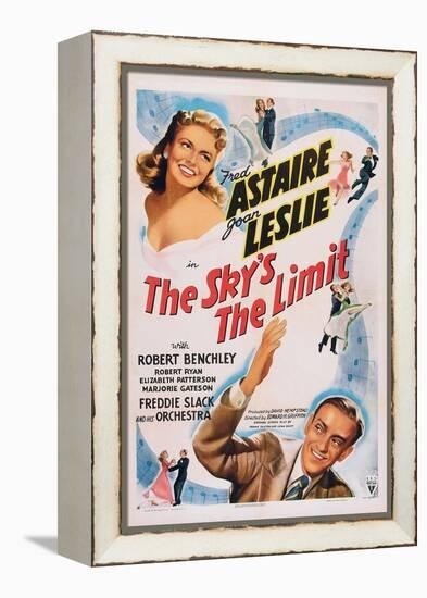 The Sky's the Limit, Top Left: Joan Leslie, Bottom Right: Fred Astaire, 1943-null-Framed Stretched Canvas