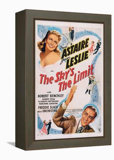 The Sky's the Limit, Top Left: Joan Leslie, Bottom Right: Fred Astaire, 1943-null-Framed Stretched Canvas