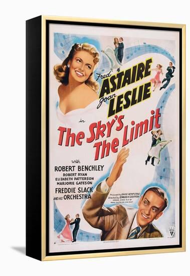 The Sky's the Limit, Top Left: Joan Leslie, Bottom Right: Fred Astaire, 1943-null-Framed Stretched Canvas