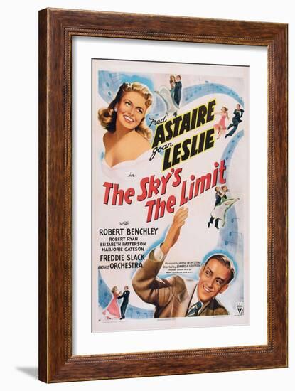 The Sky's the Limit, Top Left: Joan Leslie, Bottom Right: Fred Astaire, 1943-null-Framed Premium Giclee Print