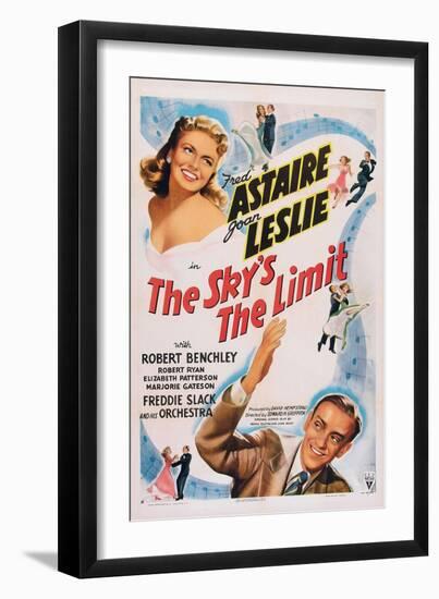 The Sky's the Limit, Top Left: Joan Leslie, Bottom Right: Fred Astaire, 1943-null-Framed Premium Giclee Print