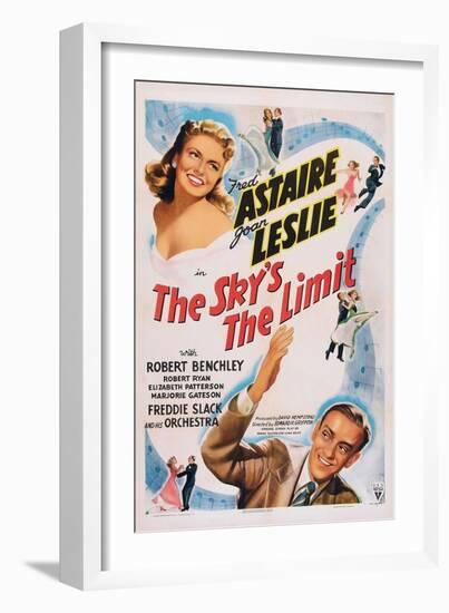 The Sky's the Limit, Top Left: Joan Leslie, Bottom Right: Fred Astaire, 1943-null-Framed Premium Giclee Print