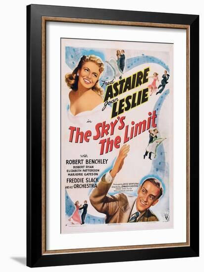 The Sky's the Limit, Top Left: Joan Leslie, Bottom Right: Fred Astaire, 1943-null-Framed Art Print