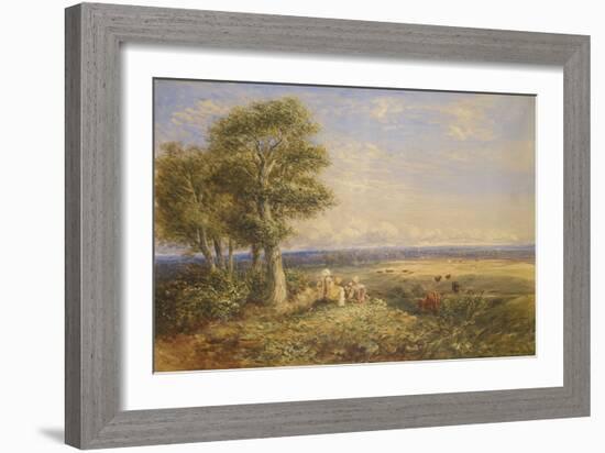 The Skylark, 1848 (Oil on Canvas)-David Cox-Framed Giclee Print