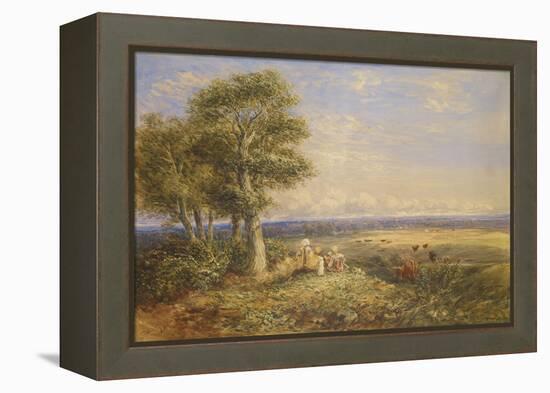 The Skylark, 1848 (Oil on Canvas)-David Cox-Framed Premier Image Canvas