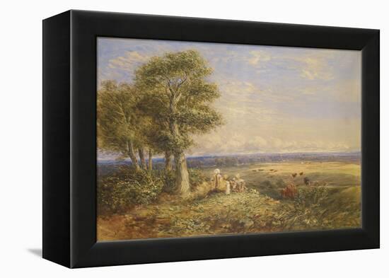 The Skylark, 1848 (Oil on Canvas)-David Cox-Framed Premier Image Canvas