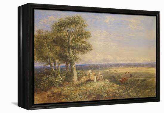 The Skylark, 1848 (Oil on Canvas)-David Cox-Framed Premier Image Canvas