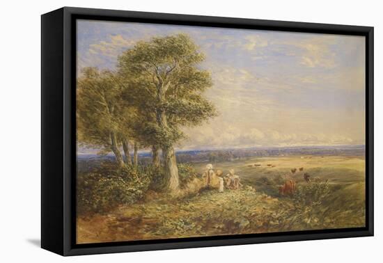 The Skylark, 1848 (Oil on Canvas)-David Cox-Framed Premier Image Canvas