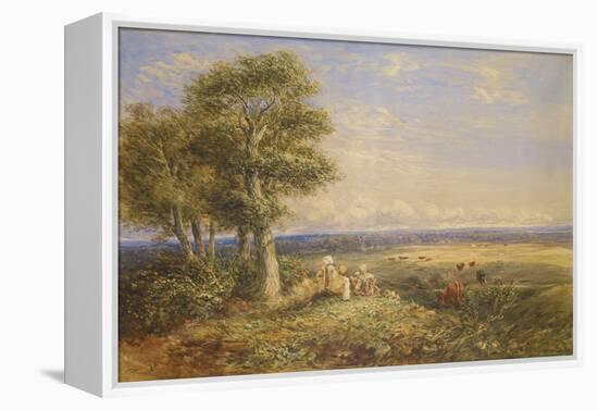 The Skylark, 1848 (Oil on Canvas)-David Cox-Framed Premier Image Canvas