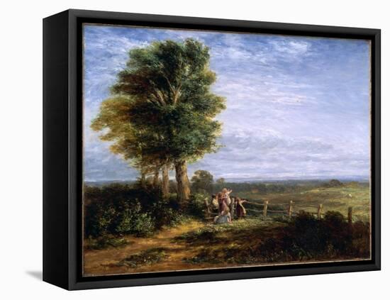 The Skylark, 1849 (Oil on Canvas)-David Cox-Framed Premier Image Canvas