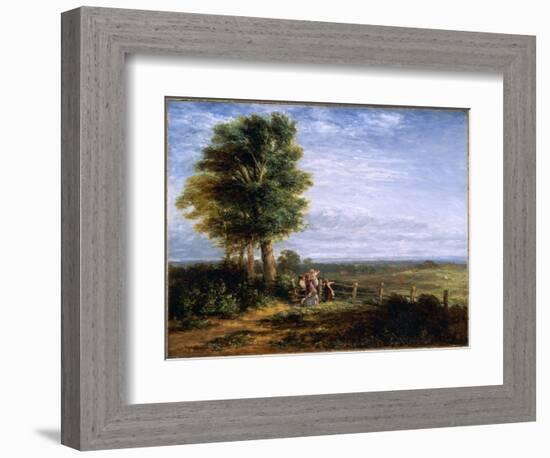 The Skylark, 1849 (Oil on Canvas)-David Cox-Framed Giclee Print