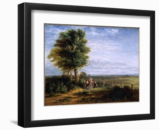 The Skylark, 1849 (Oil on Canvas)-David Cox-Framed Giclee Print