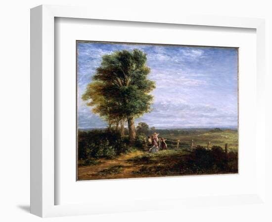 The Skylark, 1849 (Oil on Canvas)-David Cox-Framed Giclee Print