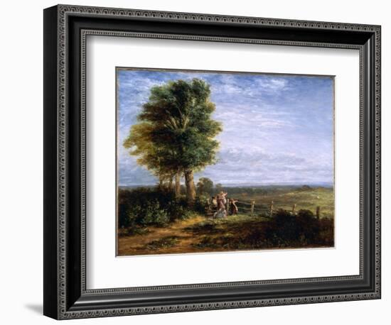 The Skylark, 1849 (Oil on Canvas)-David Cox-Framed Giclee Print