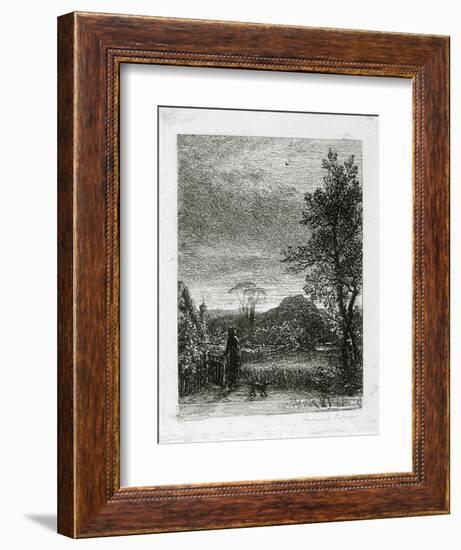 The Skylark (Etching)-Samuel Palmer-Framed Giclee Print