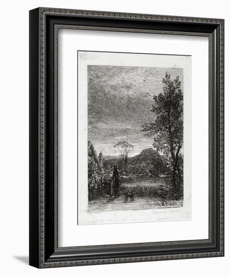 The Skylark (Etching)-Samuel Palmer-Framed Giclee Print